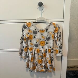 Little Sleepies Long-Sleeve Halloween Themed Twirl Bodysuit Dress (12-18 Months)